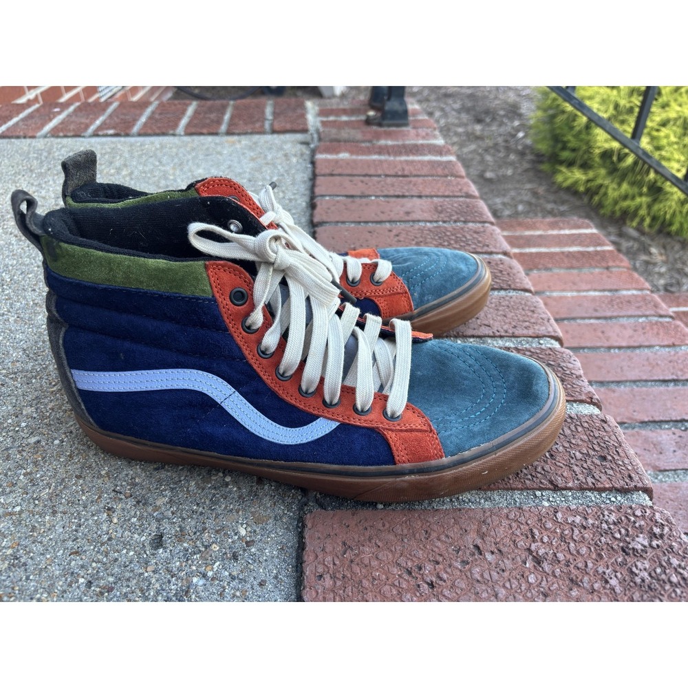 Vans Sk8-Hi MTE Shoes Mens Size 10 Multicolor Suede High Top Sneakers Scotchgard
